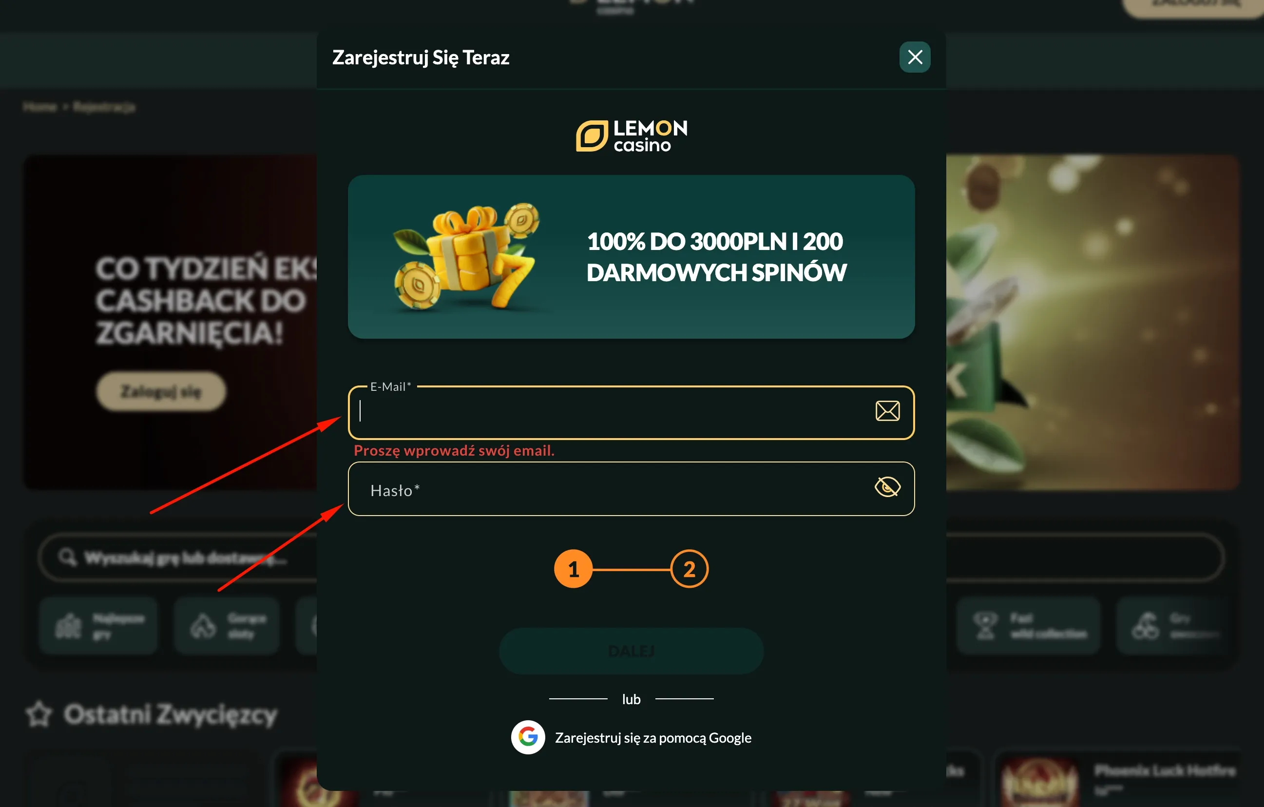 3. Zdobądź bonus